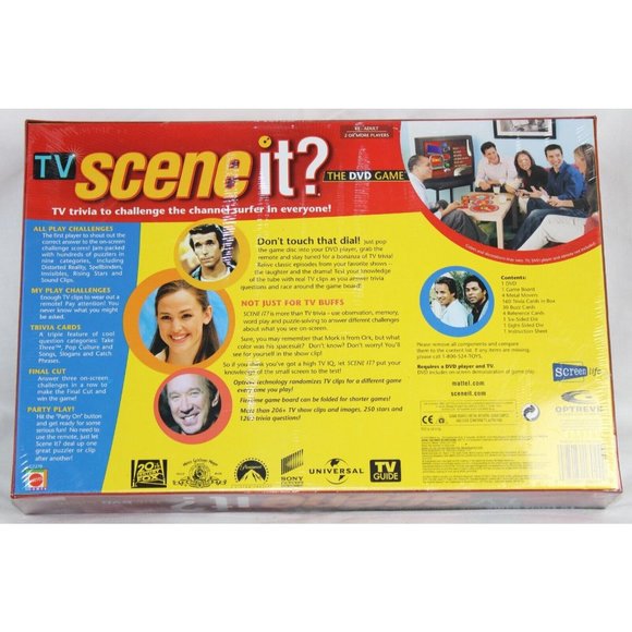 SCENE IT ? TV Trivia DVD Board Game of the Year 2005 Factory NEW Sealed Mattel - Picture 2 of 3